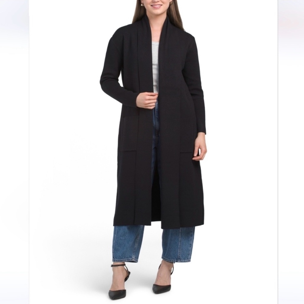 Max Sport Black Knit Long Cardigan Sweater
NWOT